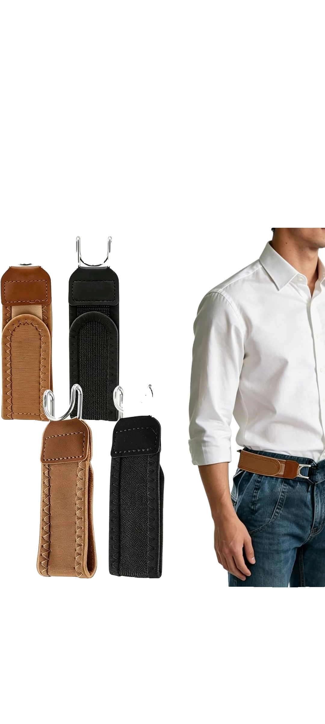 no buckle belt for men