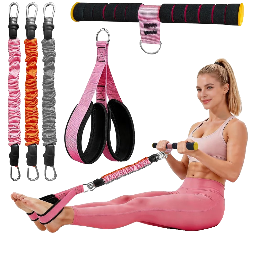 pedal resistance band with handle